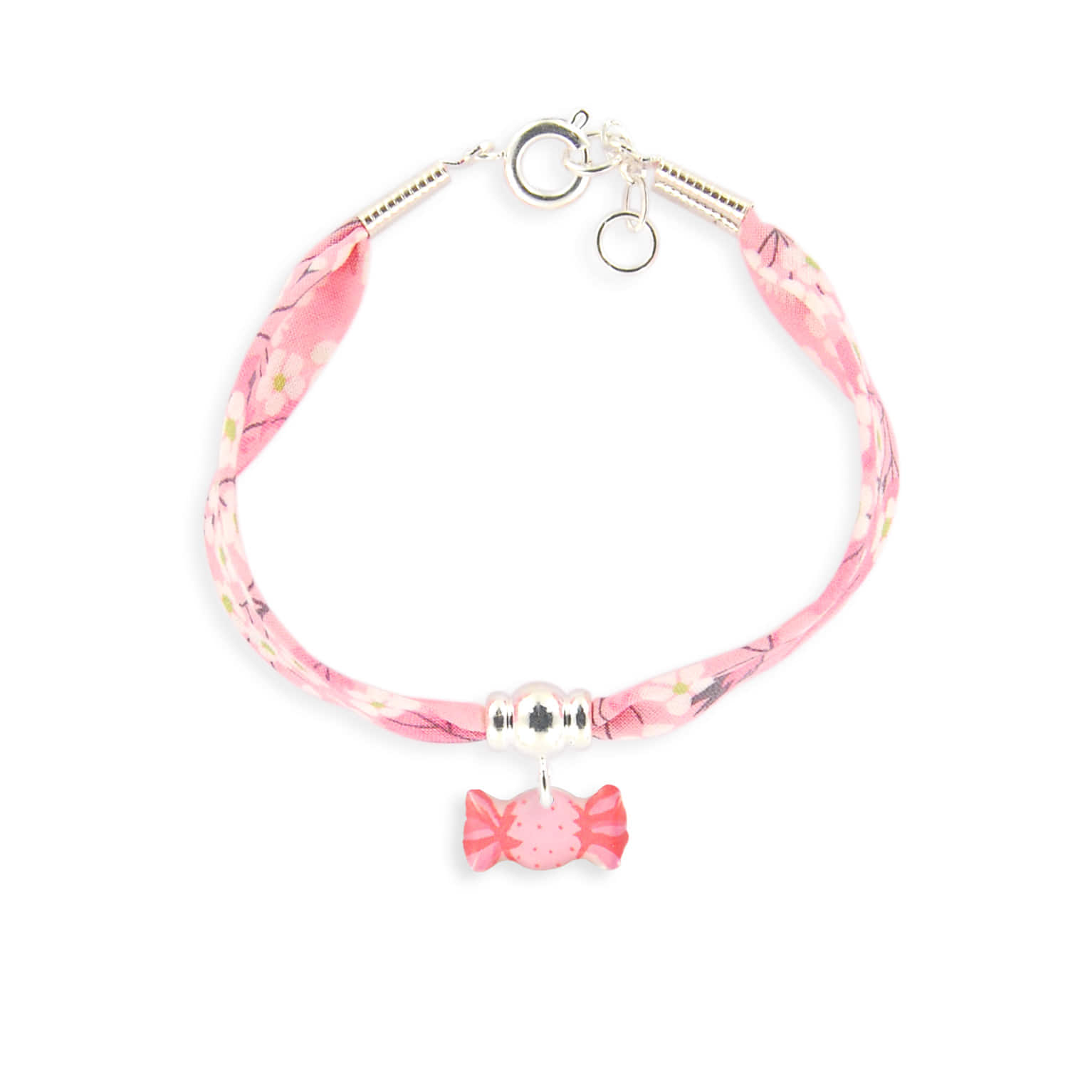 Ribbon Liberty Bracelet Ag925_Pink Candy